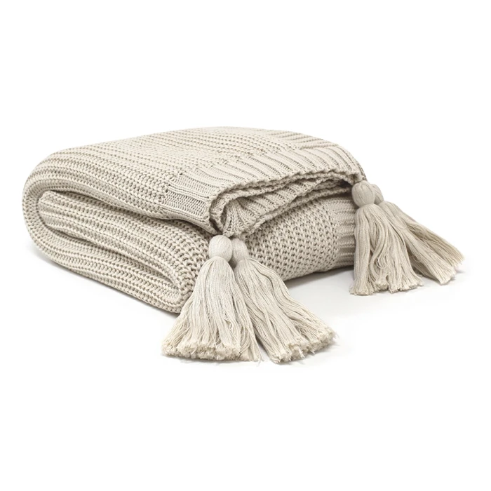 Manta Tricot Tassel - Zelo Select